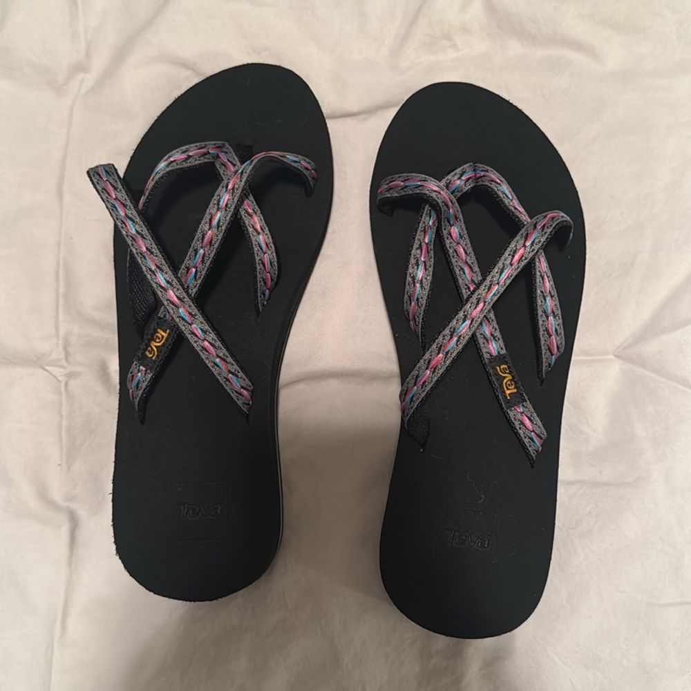 Teva OLDWAHU FELICITAS Women's Sandal Black Multi US Size 8 NWOT